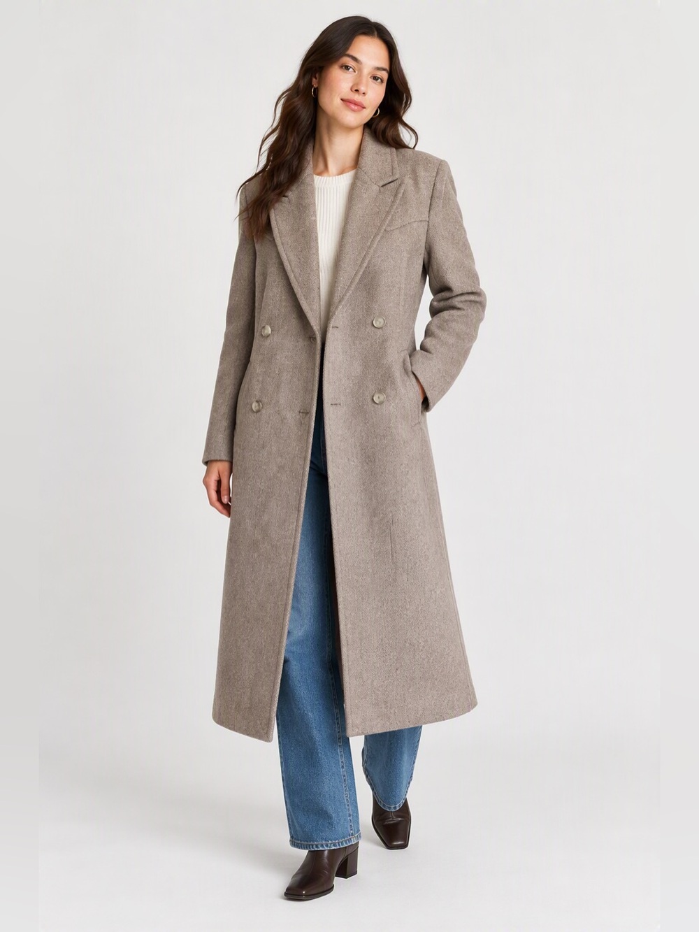 Levi’s Blair Western Coat Wool Blend Herringbone Tan Size XS New With Tags